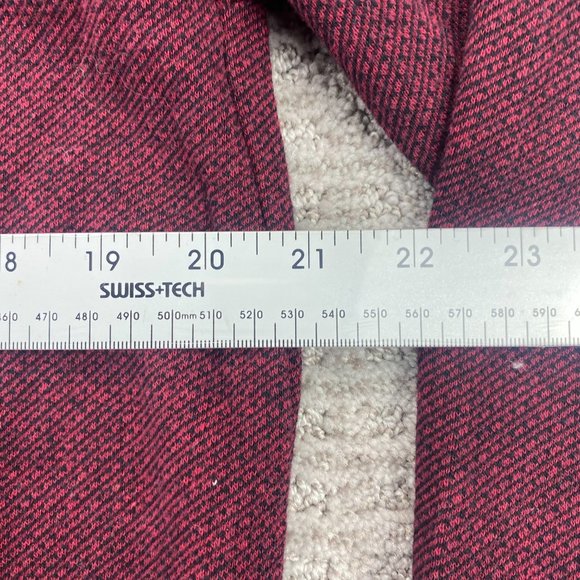 Robert Graham Sweater Men XXL Burgundy Knit 1/4 Zip Pullover Embroidered Cozy - Picture 5 of 6